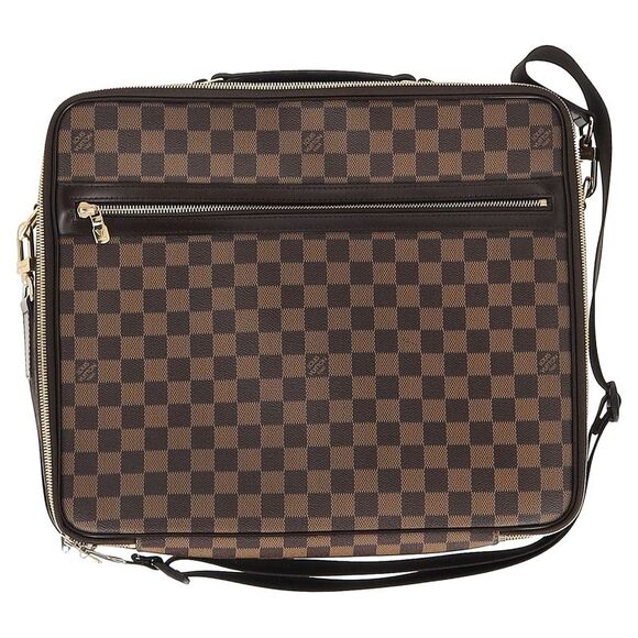 Coach Vintage Leather Metropolitan Brief Laptop Bag Black